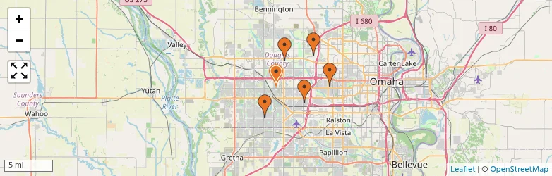 Related schools map