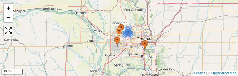 Related schools map