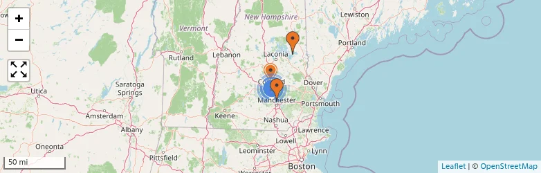 Related schools map