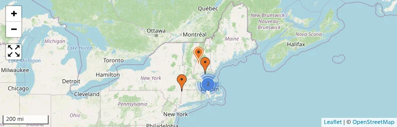 Related schools map