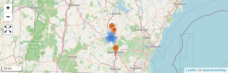 Related schools map