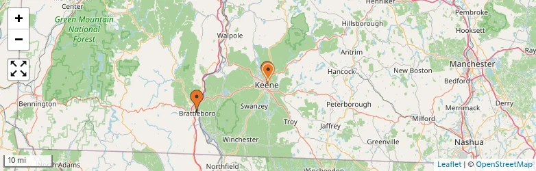 Related schools map