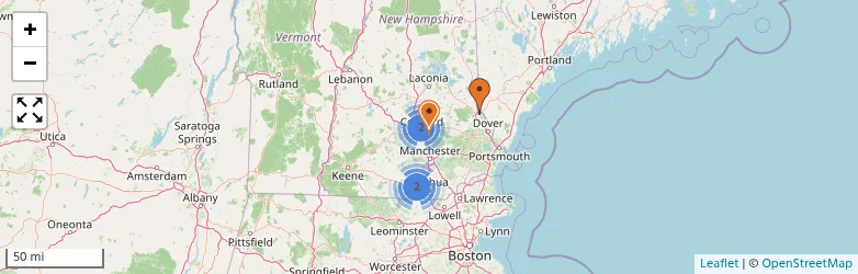 Related schools map