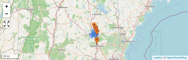 Related schools map