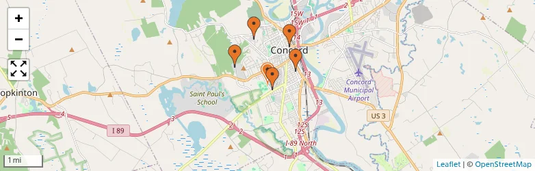 Related schools map