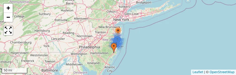 Related schools map