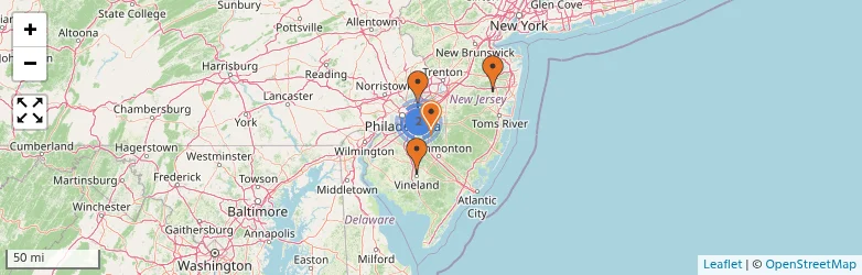 Related schools map