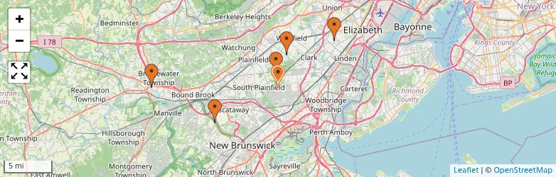 Related schools map