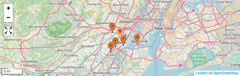 Related schools map