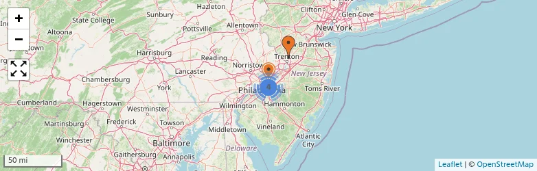 Related schools map