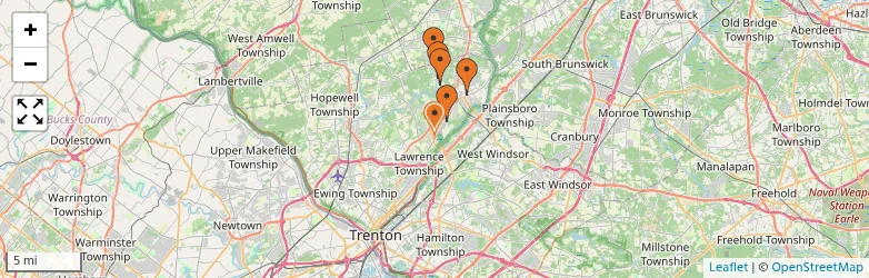 Related schools map