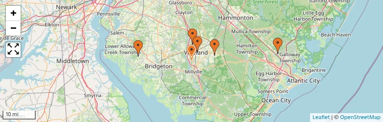 Related schools map