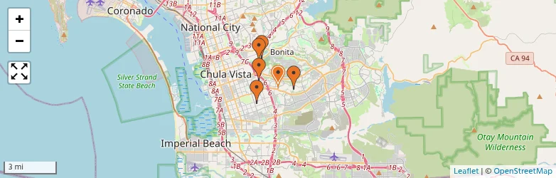 Related schools map