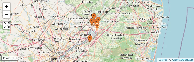 Related schools map