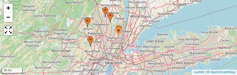 Related schools map