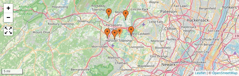Related schools map