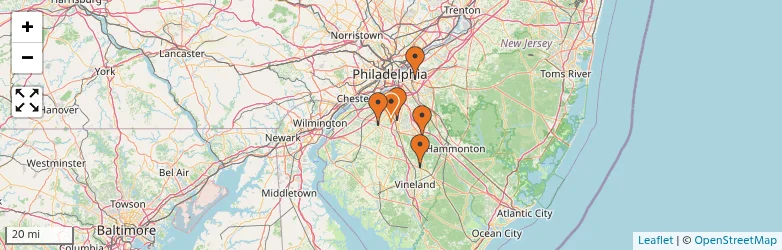 Related schools map
