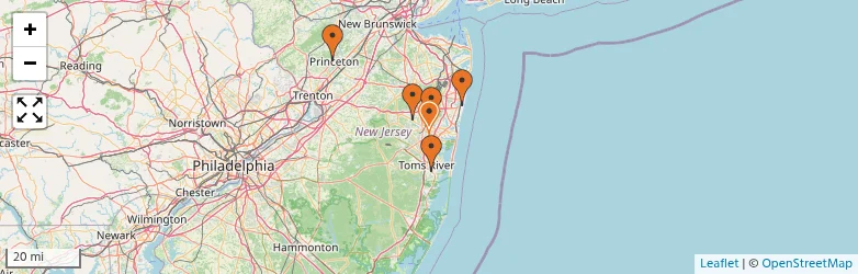 Related schools map