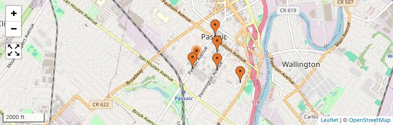 Related schools map