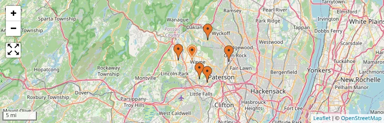 Related schools map