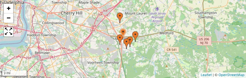 Related schools map