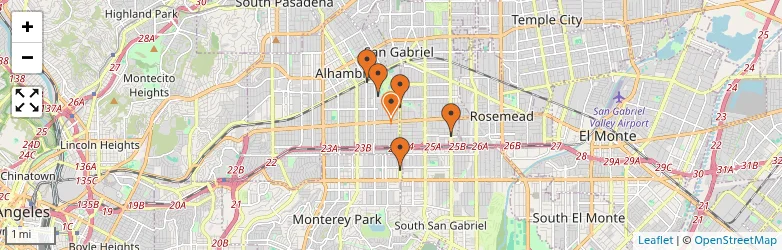 Related schools map