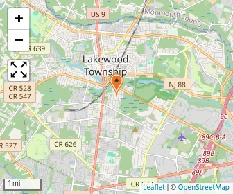 Map of Lakewood Cheder School Boys