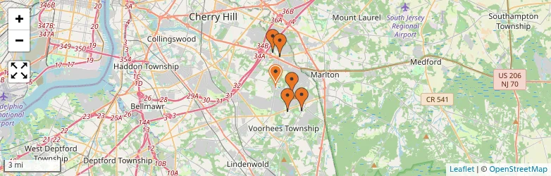Related schools map