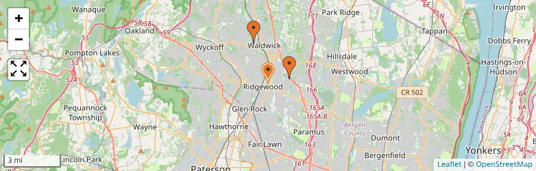 Related schools map