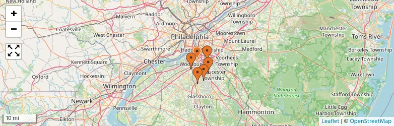 Related schools map
