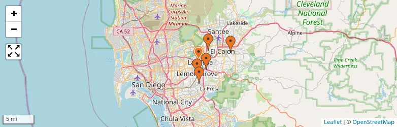 Related schools map