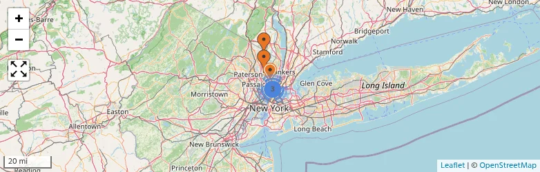 Related schools map