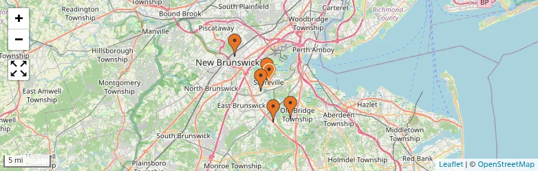 Related schools map