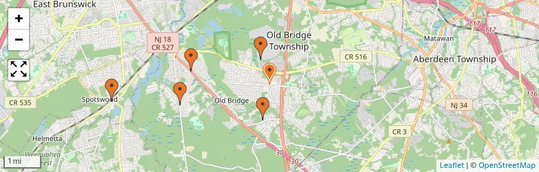 Related schools map