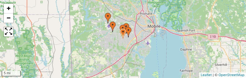 Related schools map