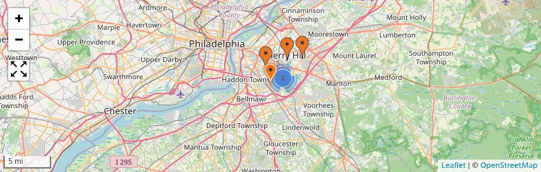 Related schools map