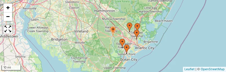 Related schools map