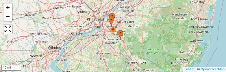 Related schools map