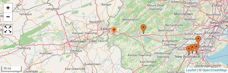 Related schools map