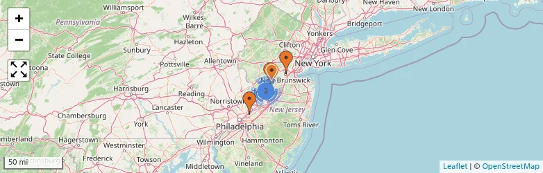 Related schools map