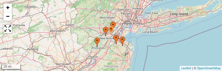 Related schools map