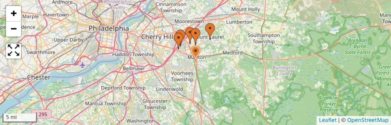 Related schools map