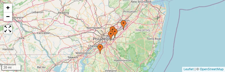 Related schools map