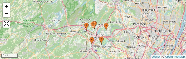 Related schools map