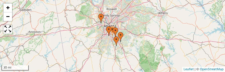 Related schools map