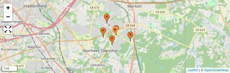 Related schools map