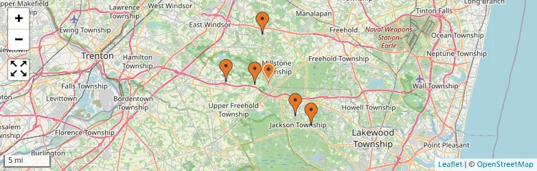 Related schools map
