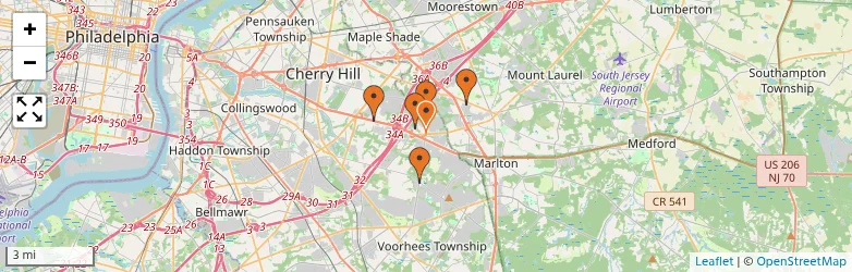 Related schools map
