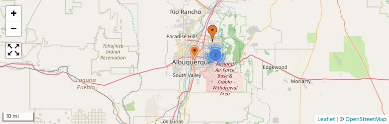 Related schools map