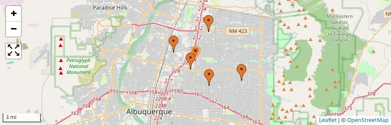 Related schools map